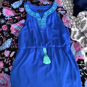 blue/teal dress